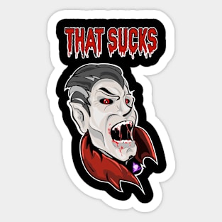 Blood sucking Vampire Sticker